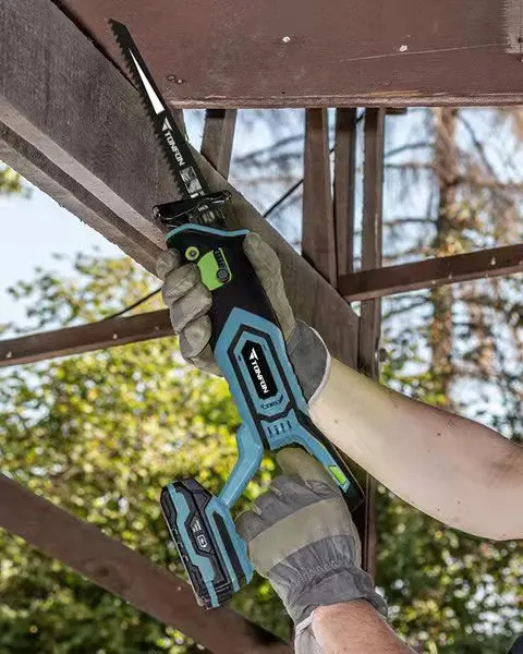 Tonfon power hack saw variable speed cordless hackzall reciprocal tool powerful 20v reciprocating saw makita style