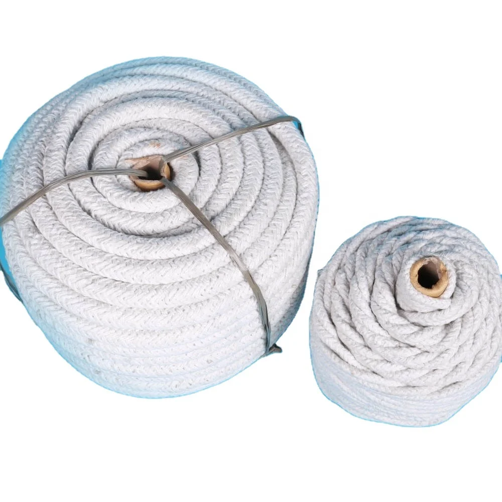 Конкурентоспособная цена керамическая волокнистая веревка изоляция оптом огнеупорная волоконная шерстяная для теплоизоляционного оборудования горячая распродажа