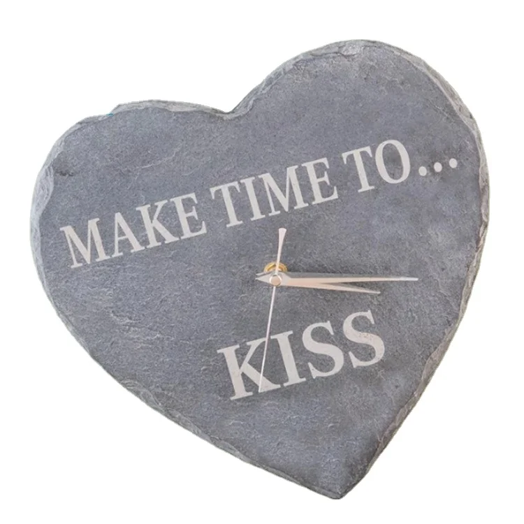 Slate Edge Design Wall Clock