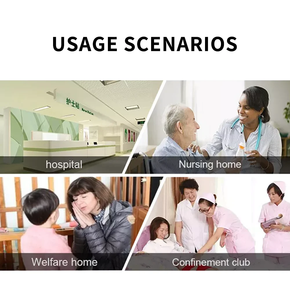 Wall Hanging Wireless Food Buzzer Restaurant Watch Pager for Customers Call Waiter  with Pulling Rope