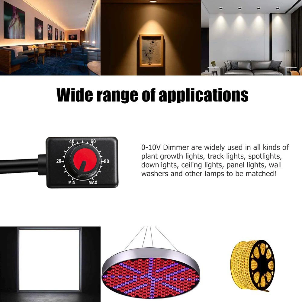 Hooanke 0-10V or 1-10V Signal PWM Dimmer for LED Lights with 0-10v LED Driver