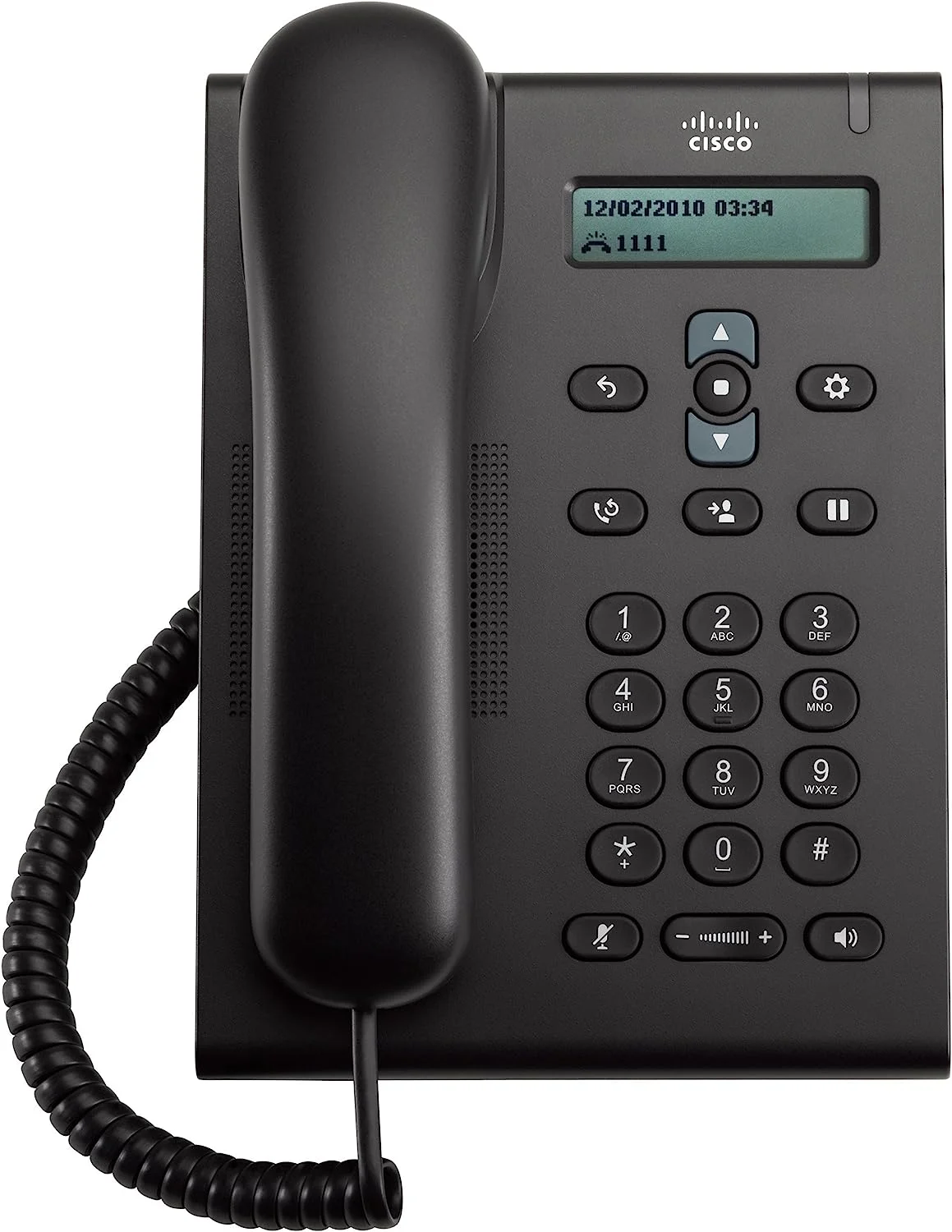 Cost Effective Unified SIP Phone 3905, Charcoal, Standard Handset IP Phone CP-3905