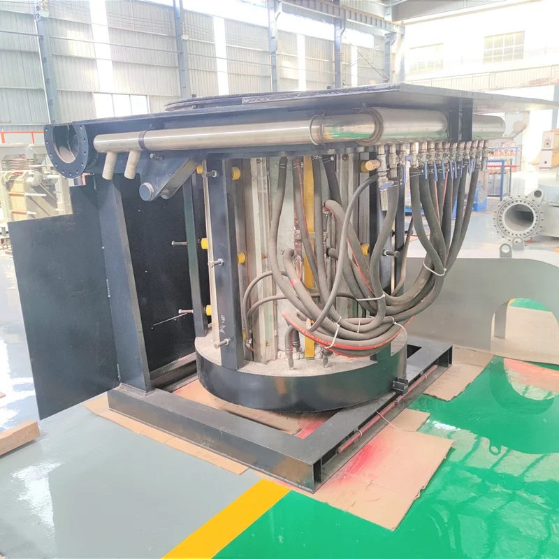 Mix Hertz induction stir system furnace for cast copper phosphorus alloy