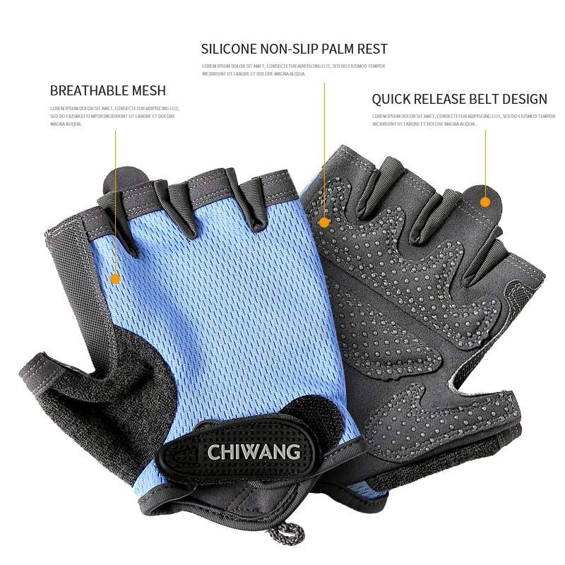 Custom Half Finger Breathable Sports Gloves Manufacturers For Gym Protection