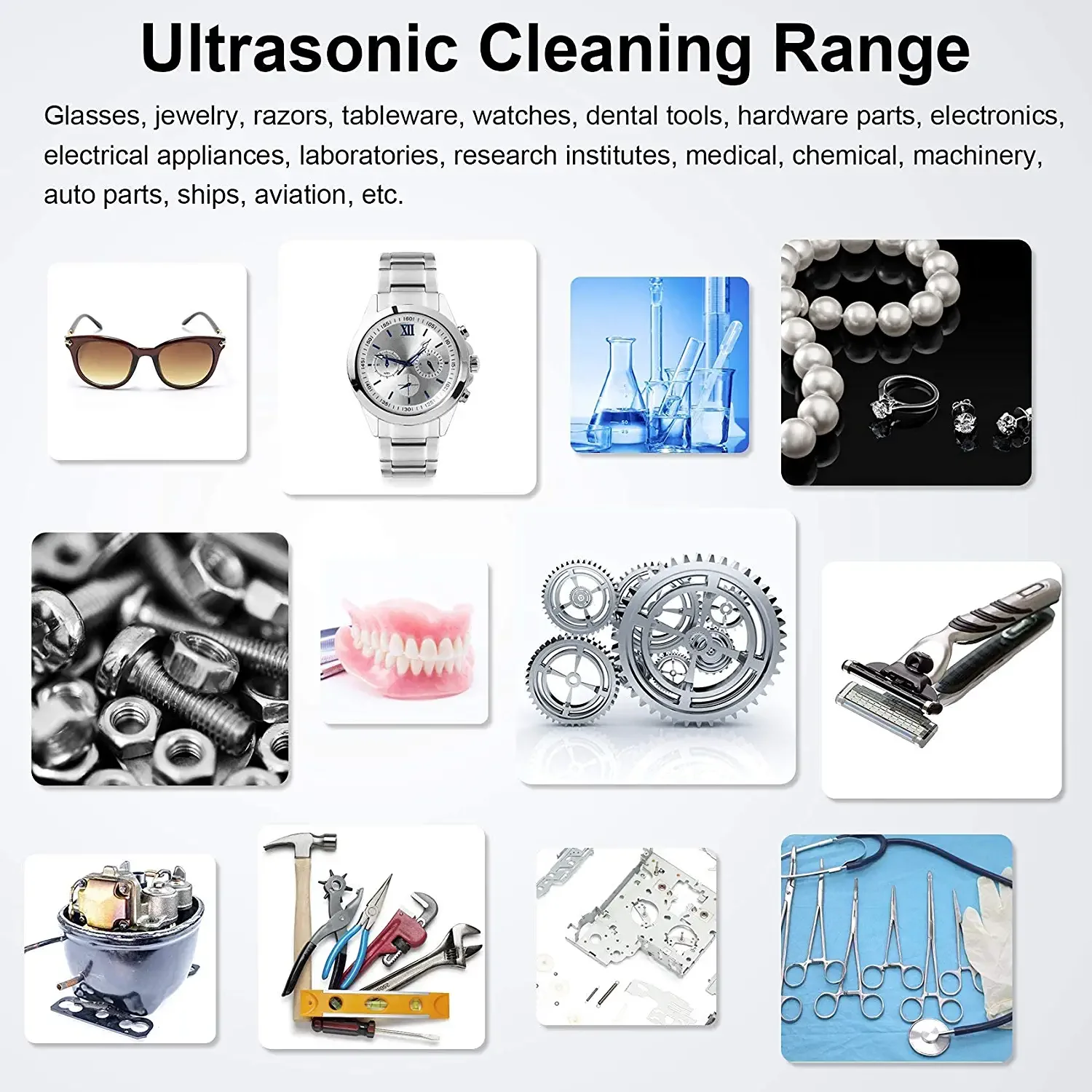 New Arriving Ultrasonic Cleaner 2L Homeuse Style 100W Heating Power For Cleaning Jewelry Necklaces Rings Earrings
