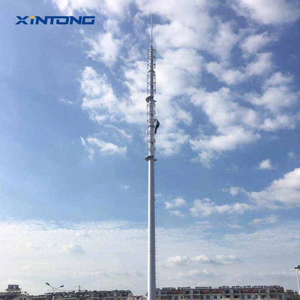 XINTONG High Quality Galvanized Gsm Antenna Communication Monopole Tower
