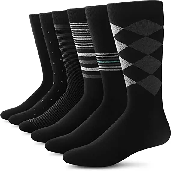 mens dress socks & hosiery personalized classic Business crew happy design colored Casual  cozy sock custom logo crew for men