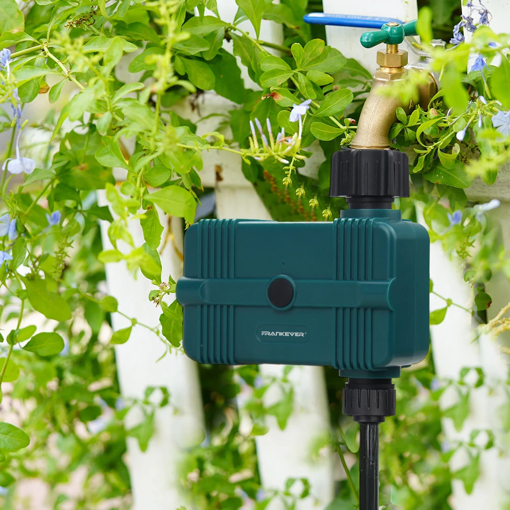 Расходомер воды Tuya ZigBee Беспроводной клапан полива таймер Программируемый водяной шланг кран умный спринклер Alexa Google