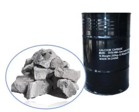 Cac2 Integration Of Production And Crushing Factory Drum 50kg  99% Calcium Carbide For Sale