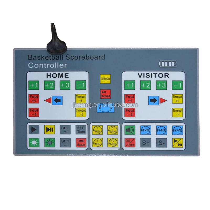 Jhering Outdoor 7 Segment LED Scoreboard Basketball Scoreboard with Shot Clock LED Digital Basketball Scoreboard Display