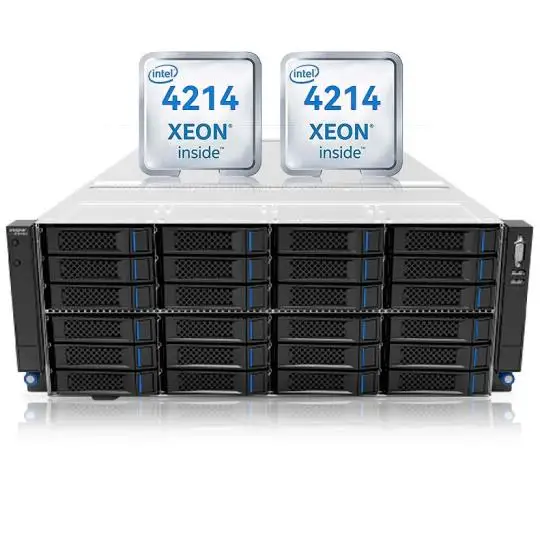 In spur NF5466M5 4U rack server host 2 silver medals 4214 256G memory 20*12T SATA Array card 1600W dual battery