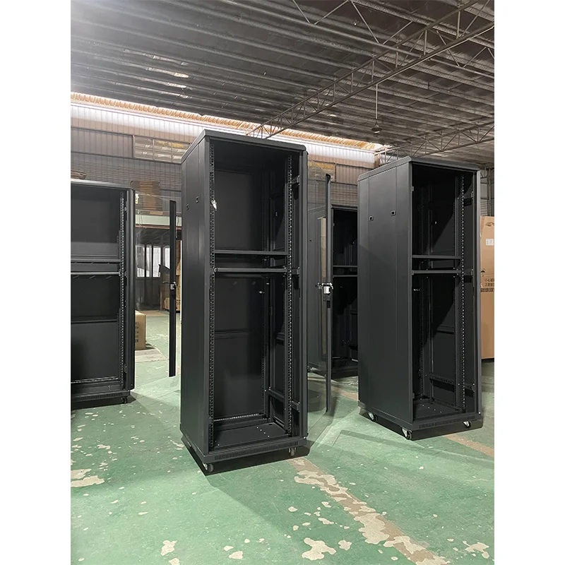 6U 9U 12U 19 Inch Data Center Server Rack 42U Floor Standing Glass Door Network Cabinet
