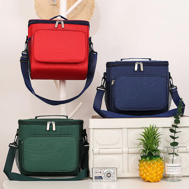 100% Eco Friendly Meal Cool Bag Thermal Food Delivery Custom Logo Picnic Cooler Lunch Beach Cooler Bag