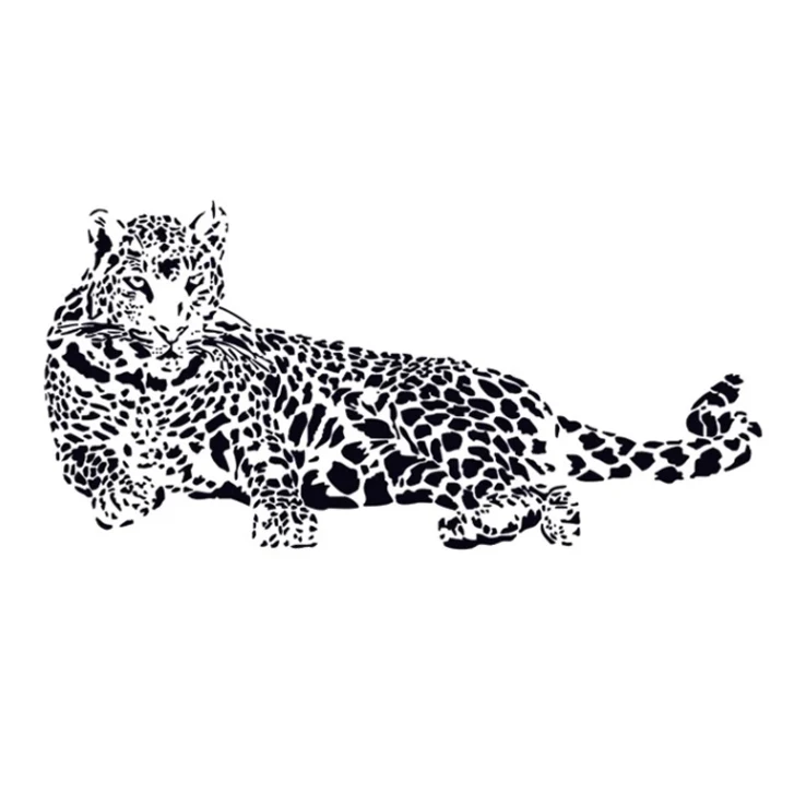  AY9029 Cheetah Съемная аниме виниловая настенная наклейка DIY Водонепроницаемая