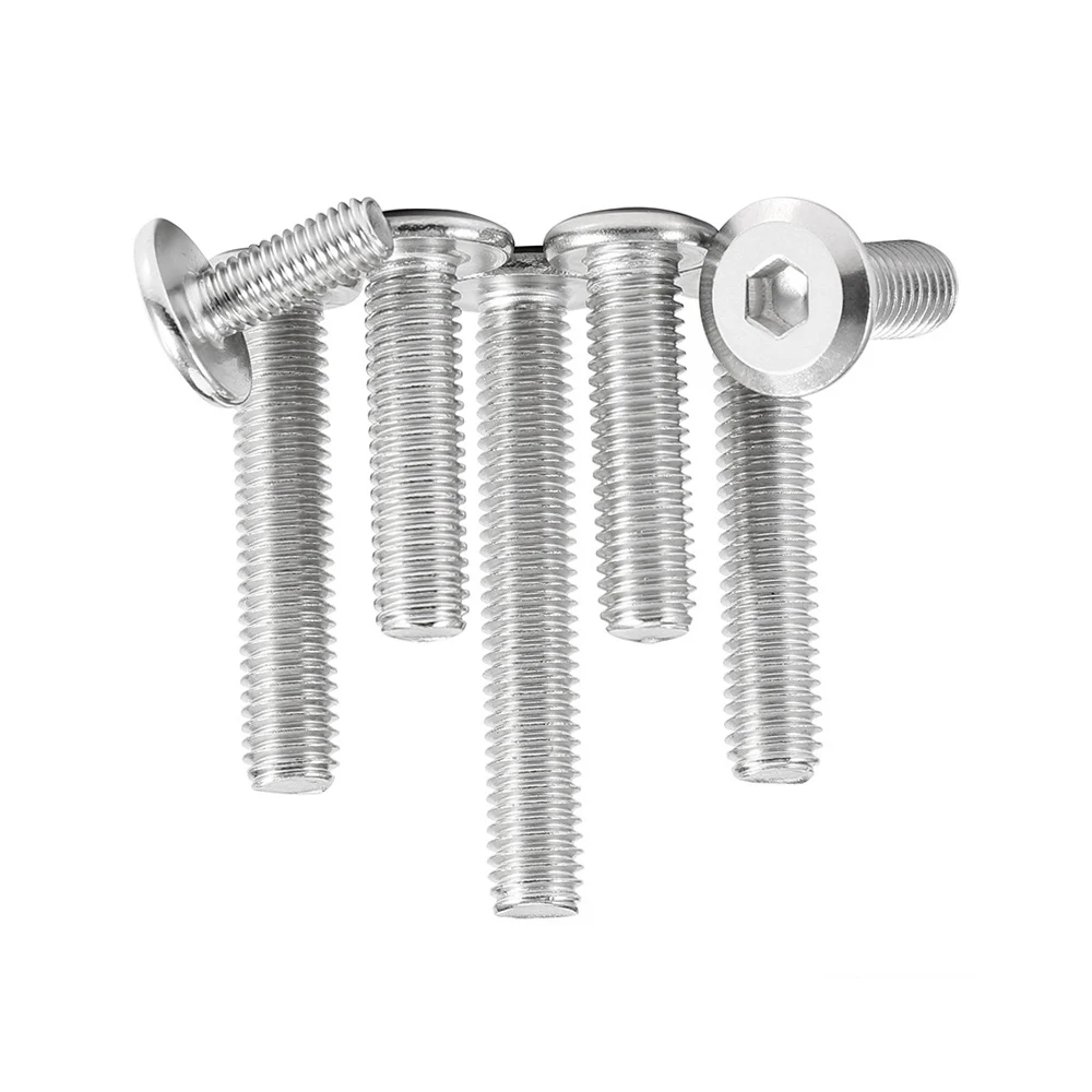 Standard Metal Bed Frame Bolts Hex Head M3-M8 Furniture Bolt Stainless Steel Fasteners