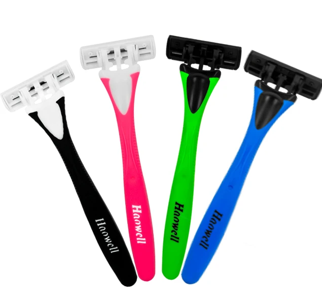 B374DL New design 3 blade disposable triple shaving blade razor