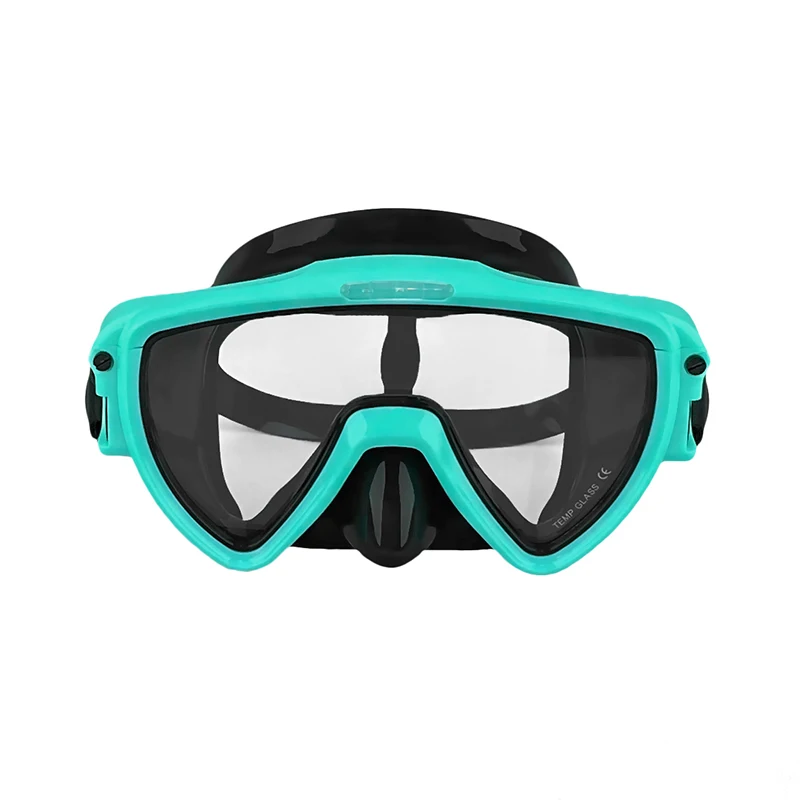 Aloma Ergonomic Design Low Volume Sealing Silicone Skirt Anti-fog Wide View Tempered Single Lens Scuba Diving Mask