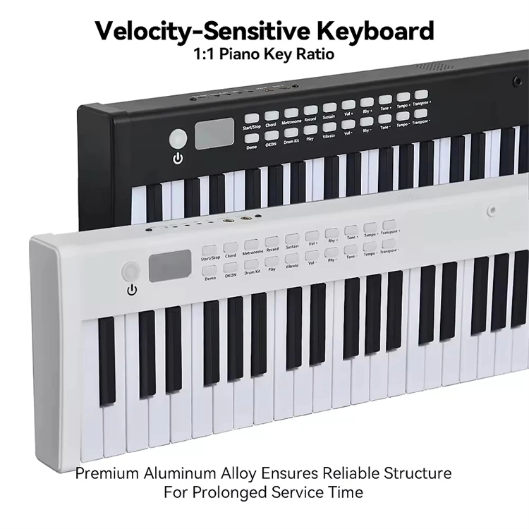 The newest Portable Digital Piano 88 Key Piano Electronic Piano 128 tones 128 rhythms with double speakers on the side