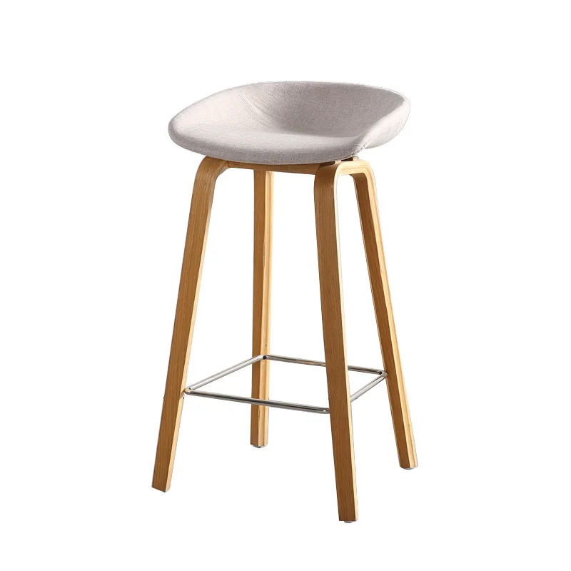 
Modern Metal legs with Wood Effect Kitchen Bar Stool Coffee Shop Bar Stools 