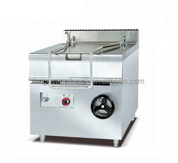 Freestanding Commercial gas tilting braising pan Hotel Kitchen Equipment