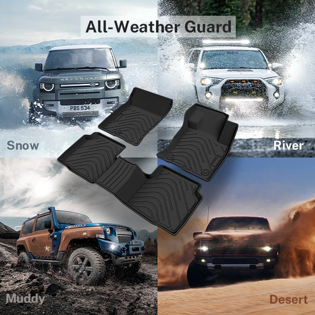 Auto Carpet Mats With Logo 3D All Weather Tpe Car Floor Mats Car Floor Liners For Car Mat