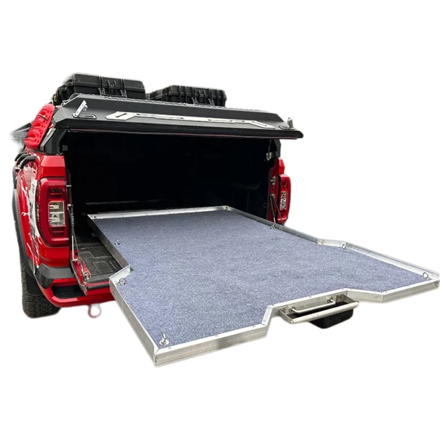 Scratch-Resistant Truck Bed Slide Tray Easy-To-Install Load-Bearing Push-Pull Slide Drawer Tray