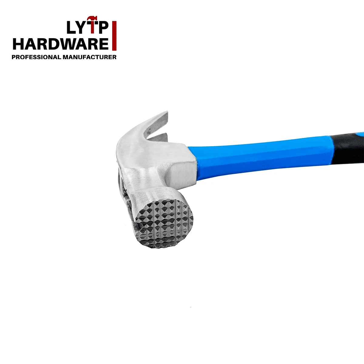 Factory Direct Sale 45#carbon Steel claw hammer With Blue Fiberglass Handle