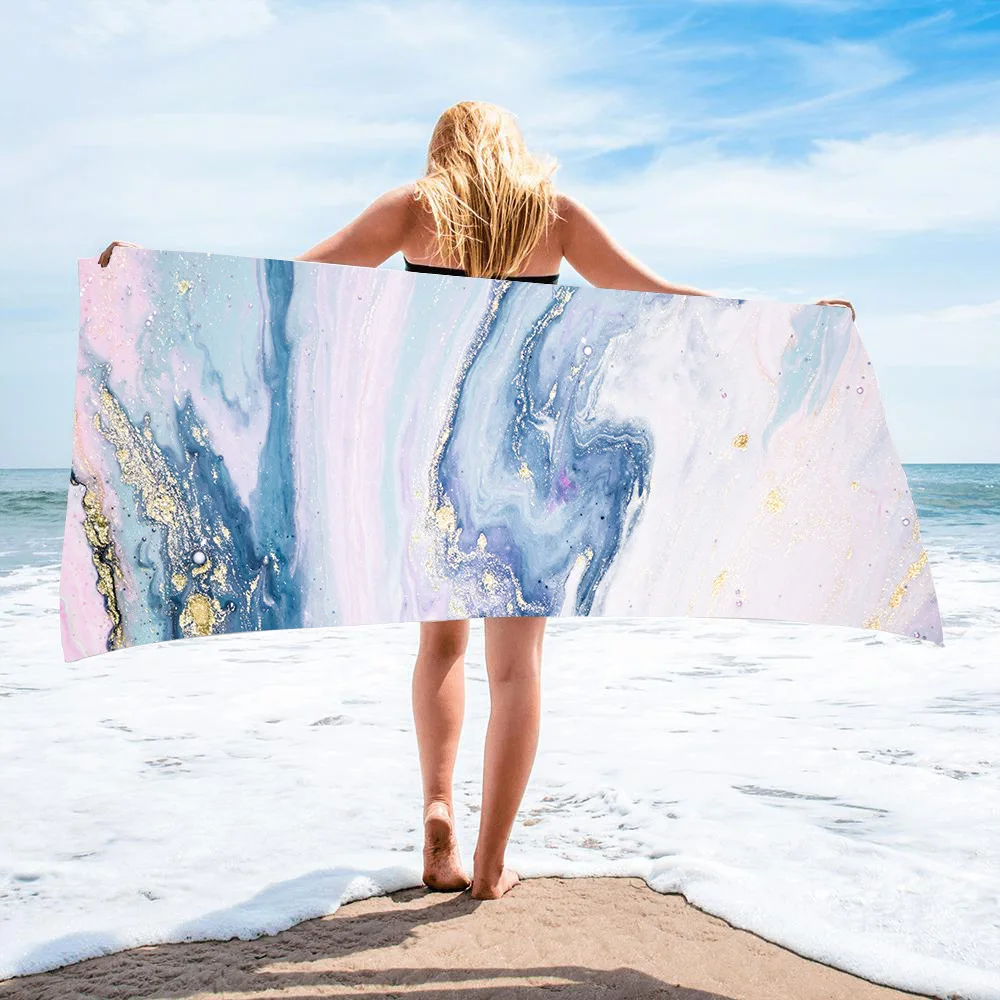 
170x90 см безупречное качество печатных пляжное полотенце ткани экономически эффективным песок Бесплатная пляжное полотенце 