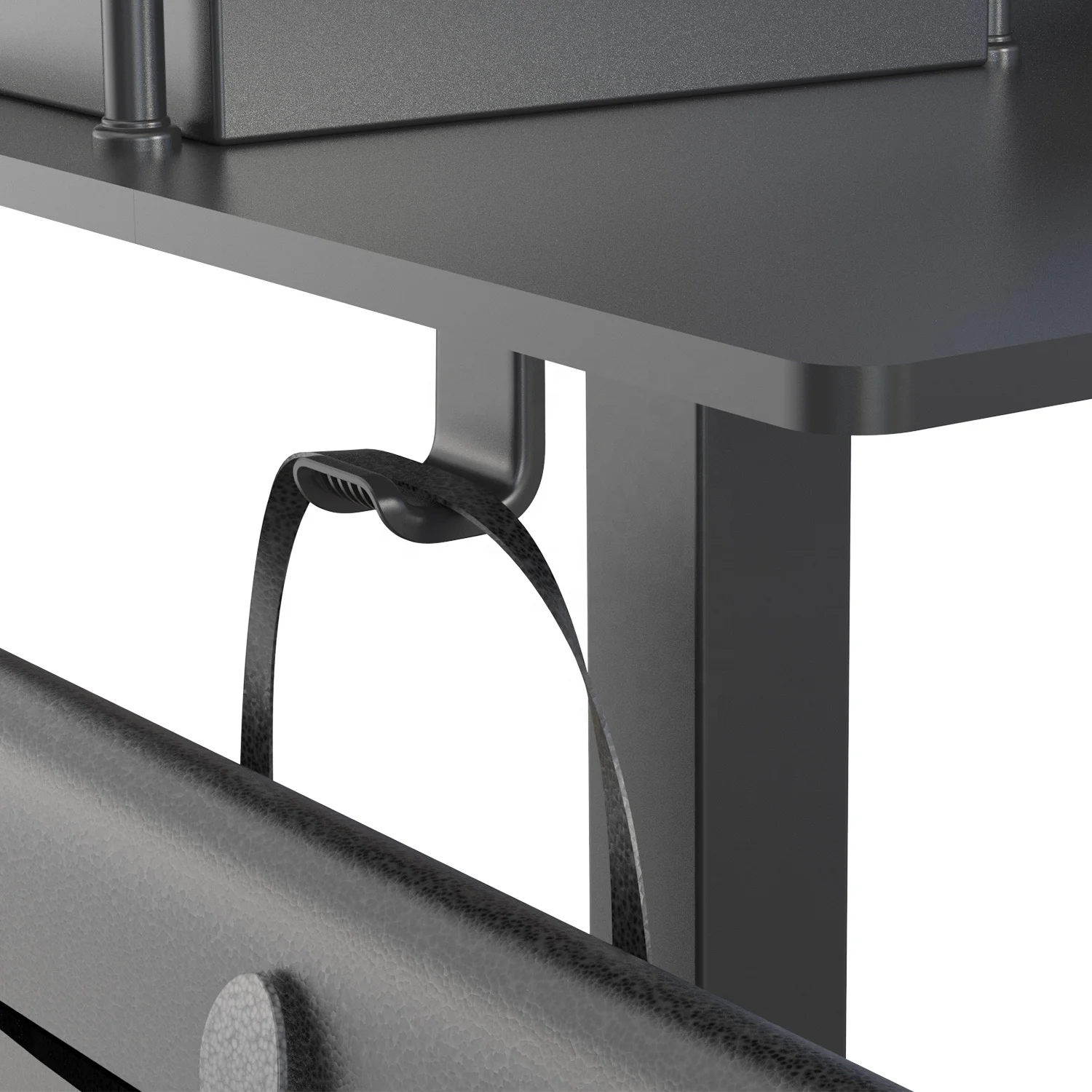 V-mounts adjustable wooden desk for commercial use with Desktop double drawers and threading hole VM-JSD5-01-2P-S