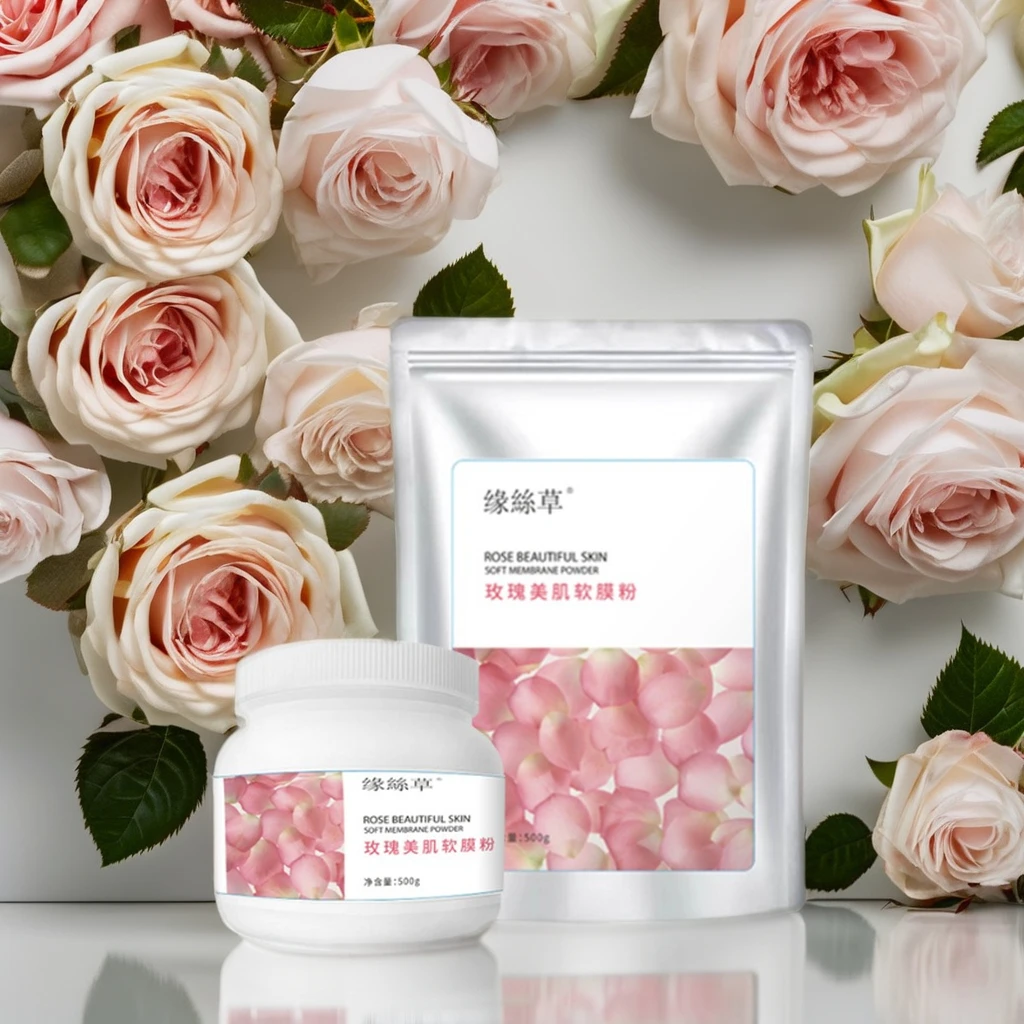 Professional Soft Rose Petal Whitening Peel off Mask Powder Ginseng Botanical Clay Powder Mask