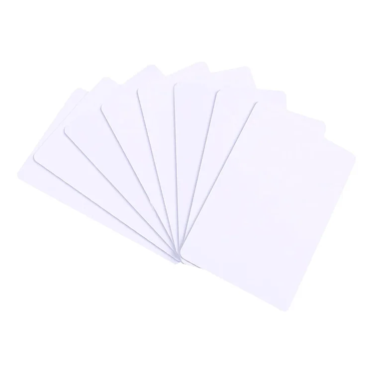 Custom Design Two Sided Printable White Blank Sublim PVC ID Card