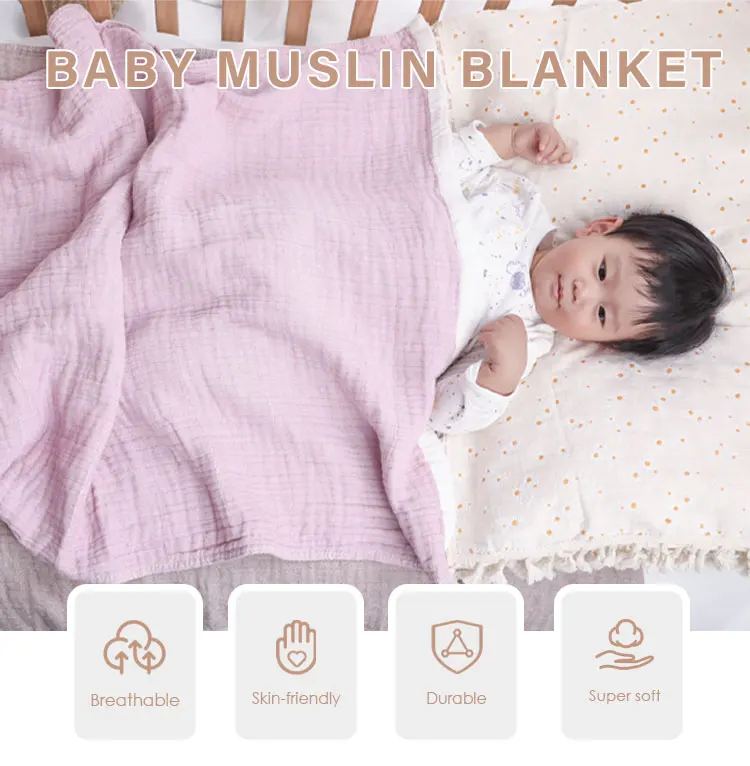 Hot Sale Quilt High Quality  muslin blanket OEM Accept bed blankets Oeko Standard 100% cotton throw blanket