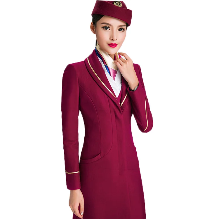 Униформа для стюардесс, профессиональный костюм, платье для авиакомпании, юбка, жилет, платье для стюардесса, одежда для работы на рабочем месте
