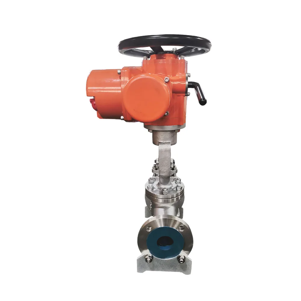 High quality manufacturer motorized globe valve cf8 304 316 Pn 16 with multi-turn electric actuator