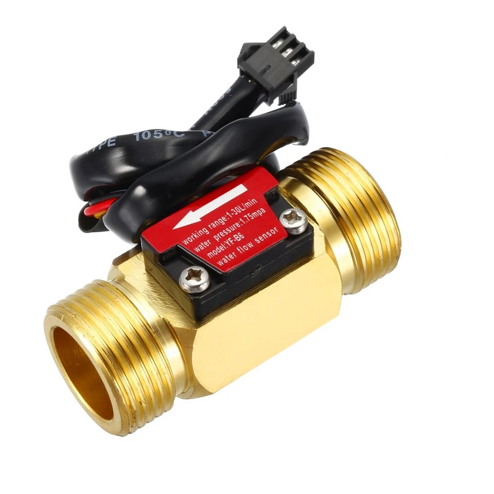 Датчик расхода воды YF-B9 датчик G3/4 2-50L/min расходомер для обнаружения