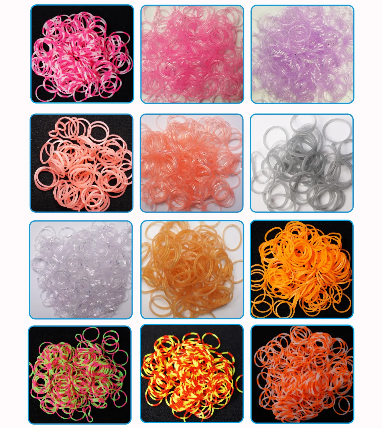 Wholesale New Design Girls Gift Improve Imagination Loom Bands Kit Loom Set Rubber Band Kit