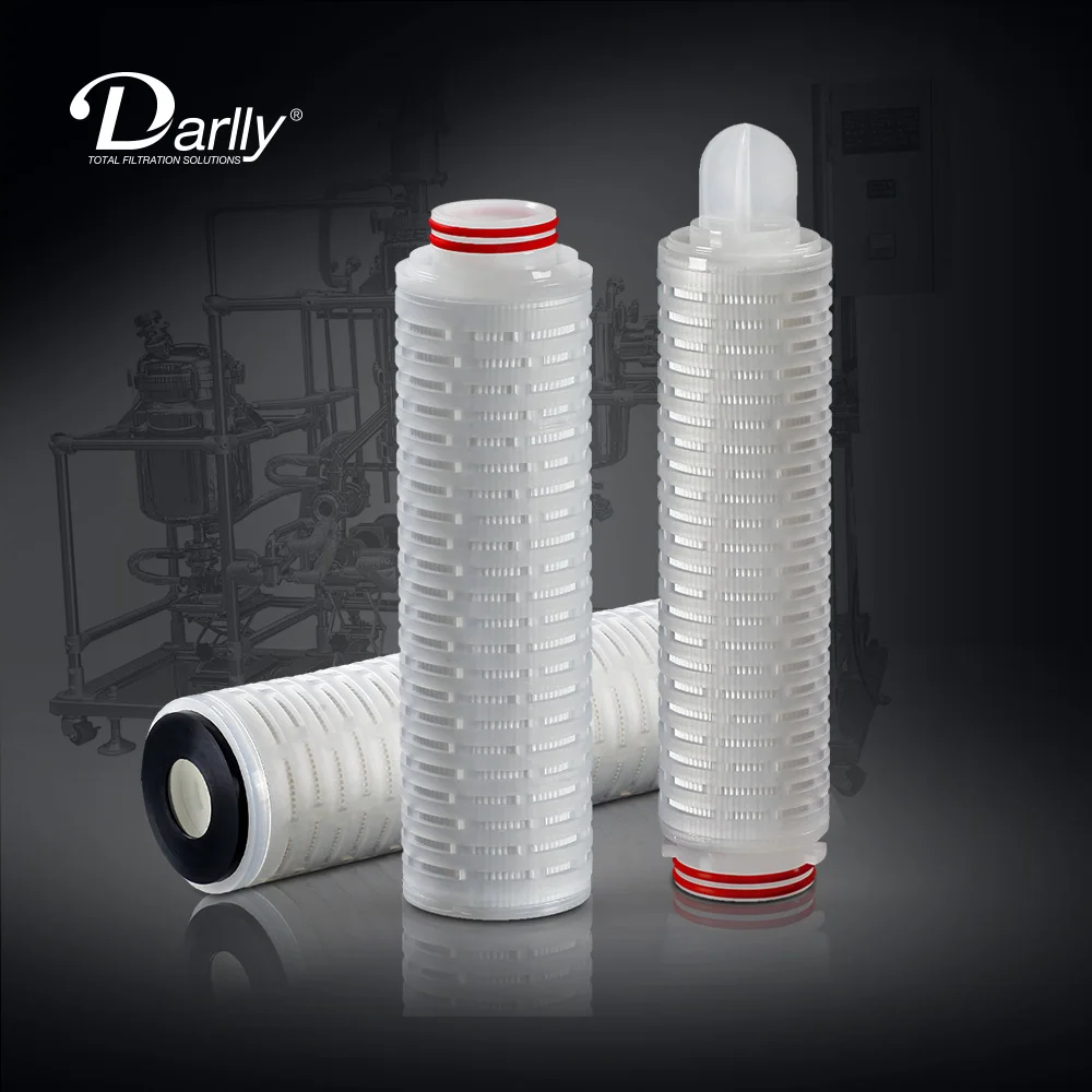 Glass Fiber Pleated Filter Cartridge As Meida 20inch 5um for Pre-filtration of Vent&gas