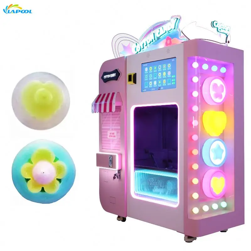 Factory Wholesale Sale Automatic Electric Cotton Floss Flowers Candy Making Vending Machine (1600667899505)