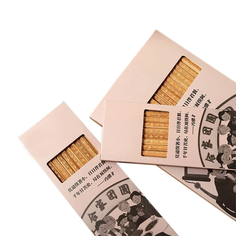 Round Bamboo Chopsticks Hot Sale Bamboo Chopsticks Home Cutlery Natural Bamboo Case Chopsticks