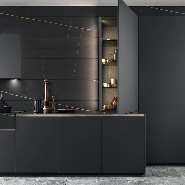 Modern Custom Lacquer Modern Kitchen Cabinets Kitchen Designs 304 Stainless Steel lacquer wood Kitchen accessories