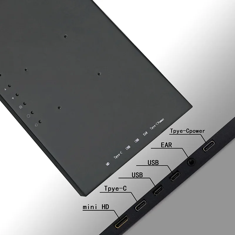 15,6 дюймовый портативный монитор 1920x1080 HD IPS дисплей компьютер СВЕТОДИОДНЫЙ монитор с кожаным чехлом для PS4 Pro/Xbox