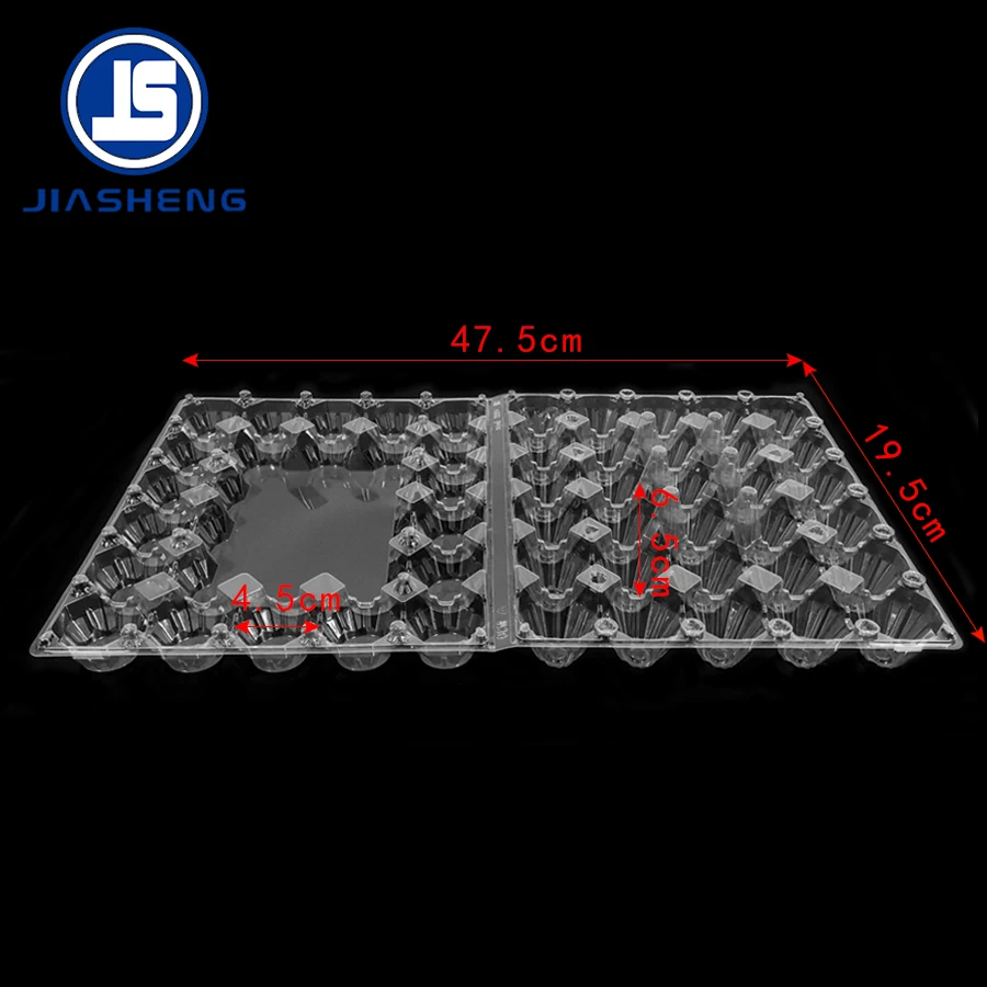 Одноразовый пластиковый лоток для яиц большой емкости, 30 ячеек