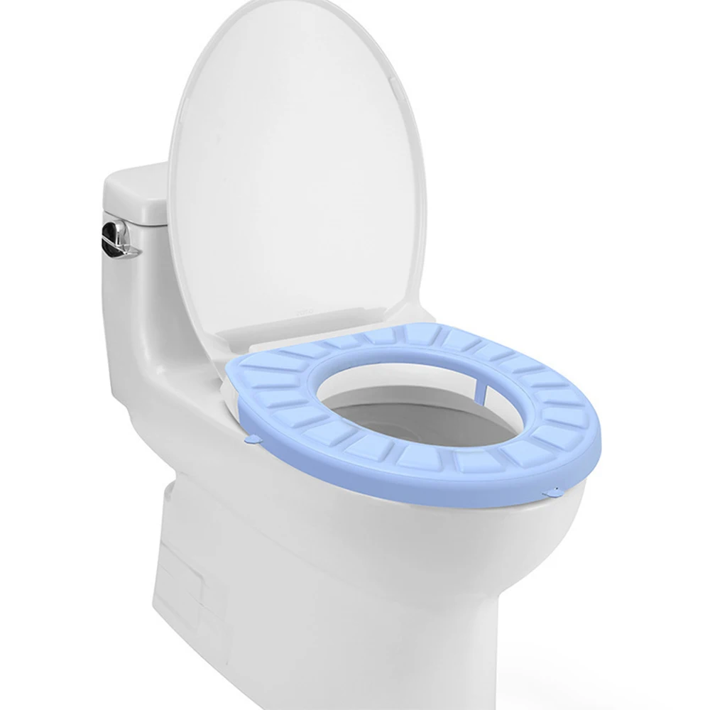 hot sale Comfortable Bathroom Silicone Toilet Seat Cover Winter Toilet Cover Washable Closestool Mat Seat Cover