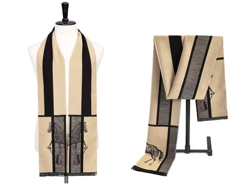 High Quality Winter Scarf Custom 100% Cashmere Men Scarves