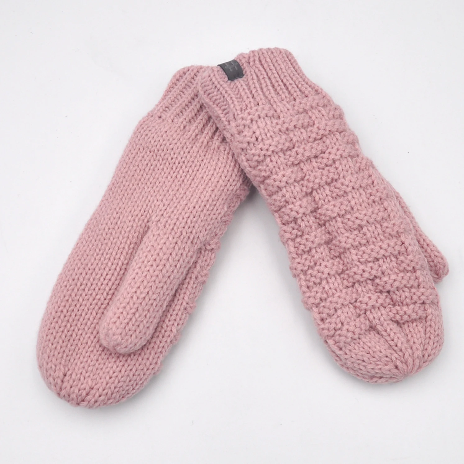 Custom Knitted Adult Outdoor Winter Warm Mittens Winter Woolen Gloves