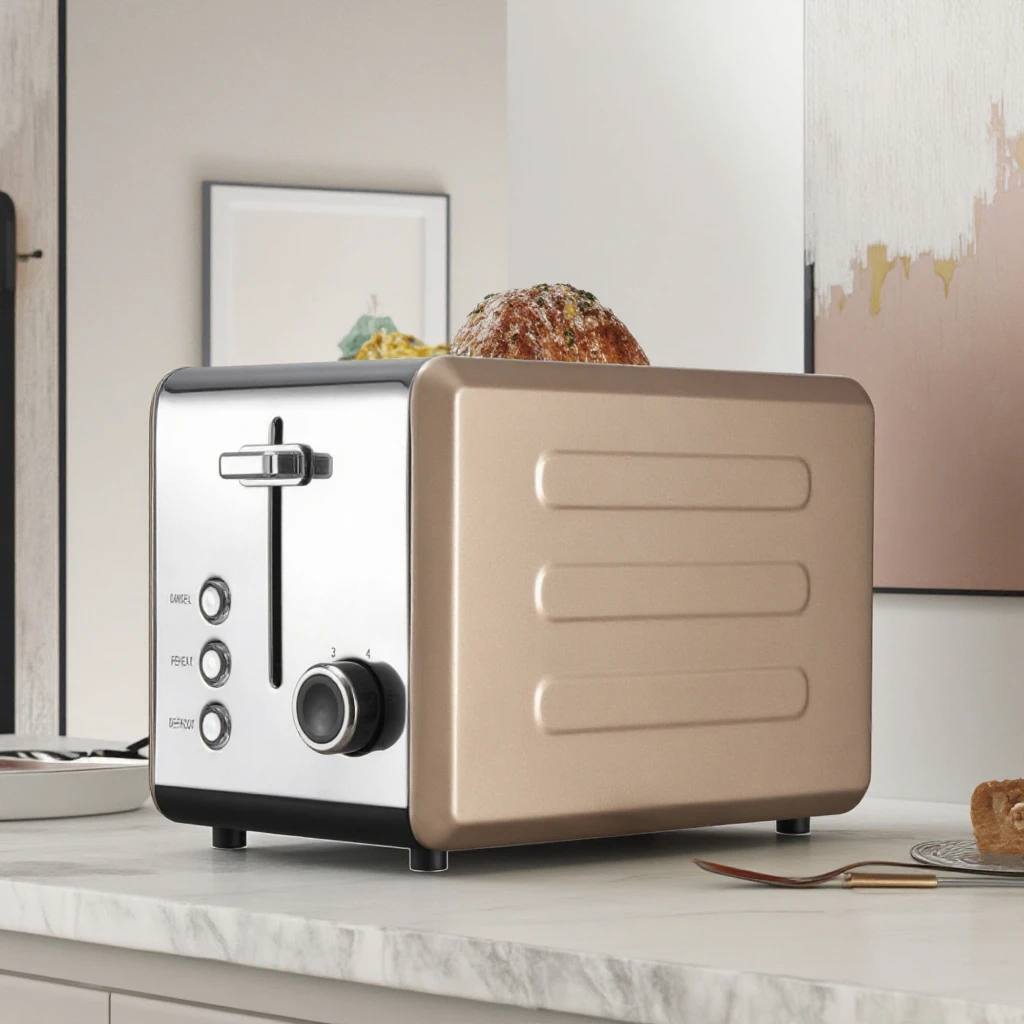 OUSHENG 2-Slice Auto Shut-Off Bread Toaster by Zhongshan Stainless Steel Multifunctional Electric Toaster Household Hotel Use