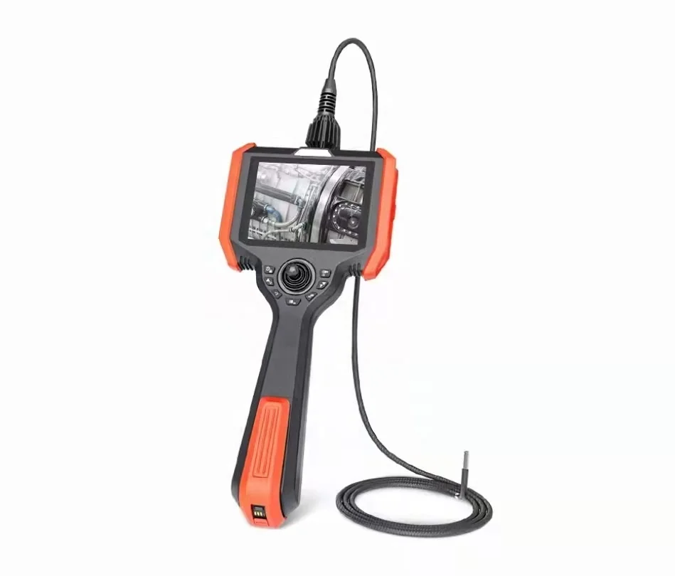 Portable Industrial Video Endoscope with 6mm Probe Lens, 3Mts Testing Cable, UV Light, 360 Degree Joystick, 5 Inch Display