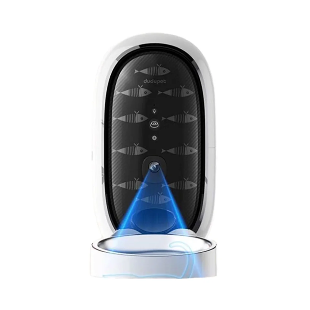 Automatic Dog Cat Feeder 3L Capacity Wifi Smart Pet Food Dispenser Stainless Steel Bowl Factory Sale Rounded Shape Made Plastic