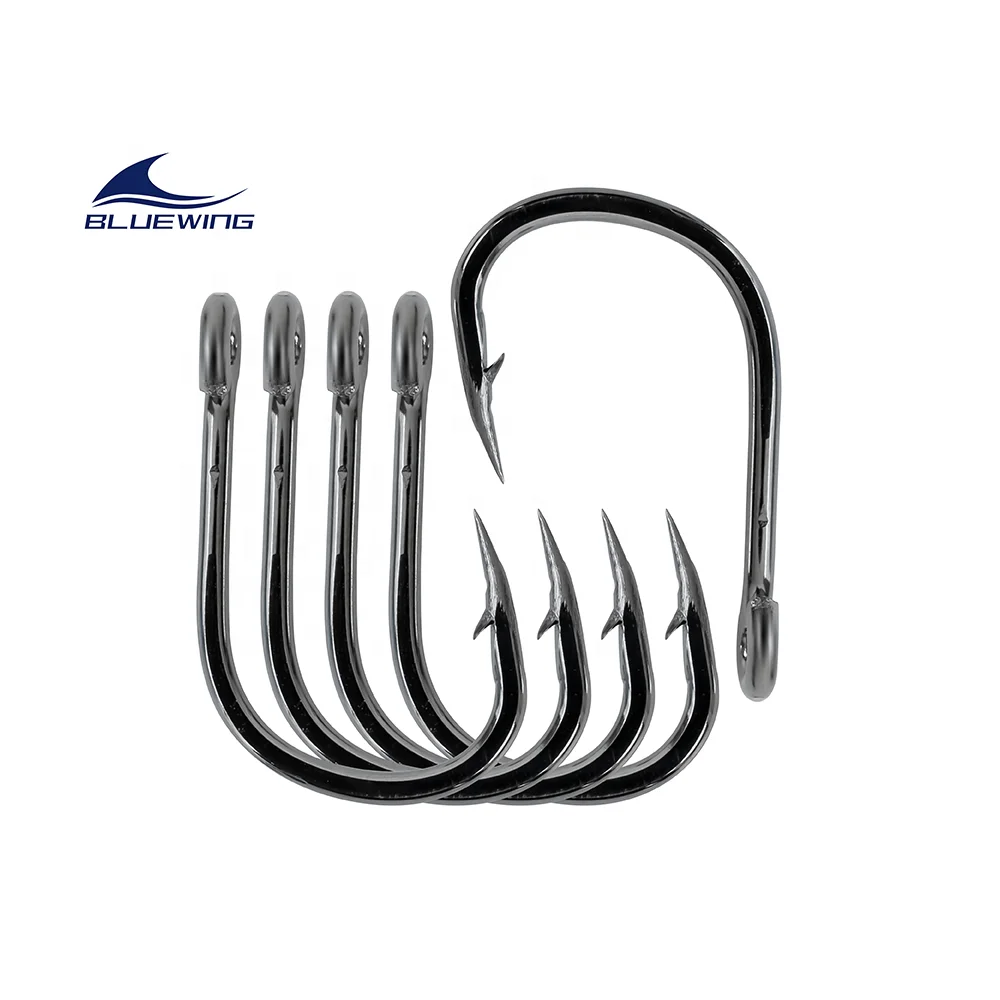 2/0-12/0 Heavy Duty Stainless Steel Fishing Hook SS Live Bait Fishing Hooks