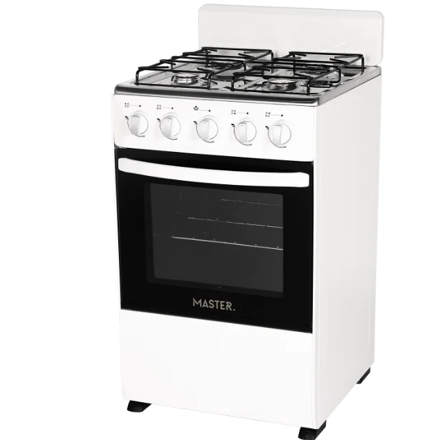 50x50cm New household free standing gas cooker ranges 4 burner with oven stove